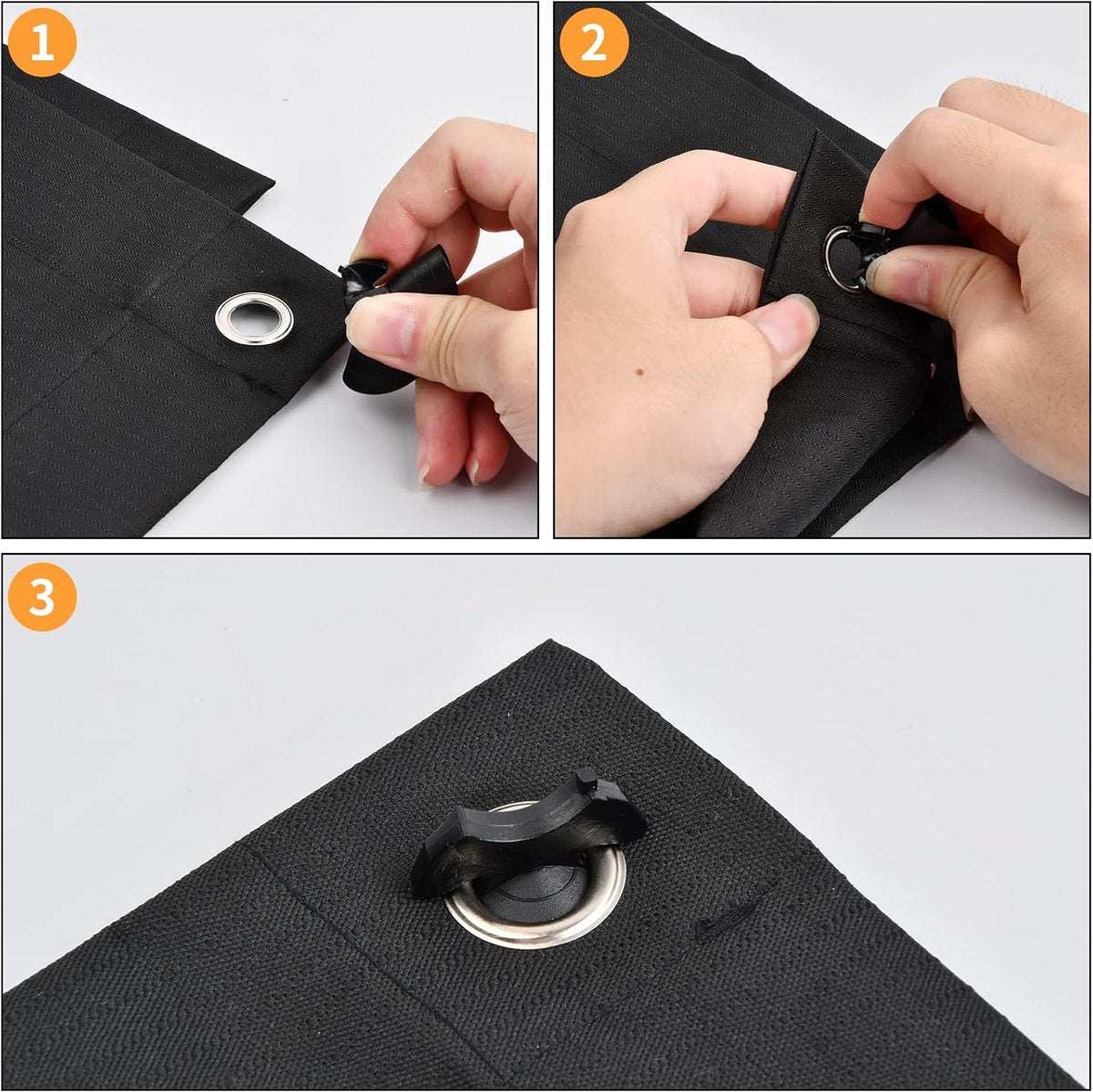 Blackout roller blind - No drilling required - 96 x 100 cm - Portable blackout curtain for windows - with 7 suction cups - Thermal insulation, Sun protection, Roller blind for skylight, Bedroom, Garden, Car - Black