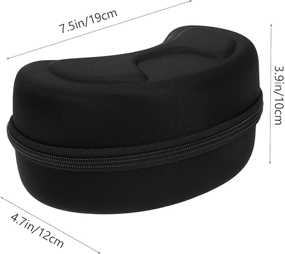 Ski goggles case - Sunglasses case - Glasses case - Glasses case - Ski goggles storage case - ski goggles protective cover - storage box - protective cover - with hook - for ski goggles, sunglasses, sports glasses, sunglasses and reading glasses - 20*12*1