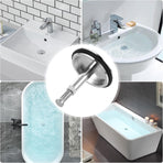 Bathtub Drain Plug 43mm - Stem Diameter 8mm - Bathtub Cover, Bathroom Washbasin Cap - Height Adjustable Drain Plug for Bathtub, Kitchen, Sink - Solid Brass Drain Stopper