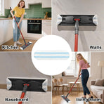 4 pack - Suitable for Vileda H2Pro Flatmop Replacement - Suitable for OCedar H2pro flatmop - For hard floors - mop head replacement - replacement microfiber mop heads - Machine washable - Reusable pad replacement - for deep cleaning