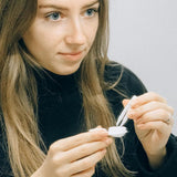 20 Pieces Colorful Contact Lens Holder - Contact Lens Cases - Lens Tray - Portable Contact Lens Holder - Contact Lens Case - Lens Holders - Travel Contact Lens Holder - Contact Lens Holder - Handy for On the Go - Green Blue Pink Black Purple - Side View