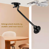 2 pieces - Wind hook - 6 inch - Wind hooks - Door hinges - Door bolt - Hinge - barn door hook - hook and eye bolt - cabin hooks and eye bolt - swivel window hook - door hooks - lock - for sliding door, bedroom, bathroom - 150*39 mm - black