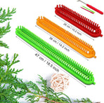 3 pieces - Scarf knitting tool - rectangular knitting loom - loom - colorful plastic looms - DIY yarn weaving sets - with crochet hook and needle - Suitable for knitting scarves, blankets, and shawls - 26, 36, 47 cm