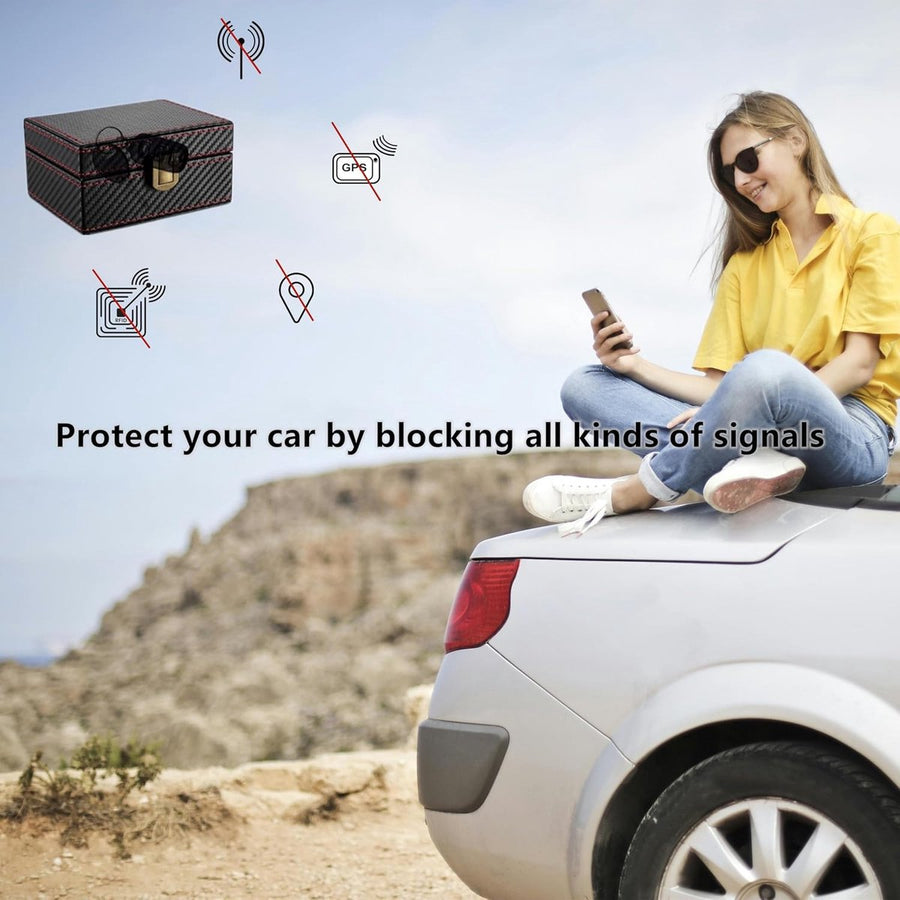 11.5*9*6.2cm - Faraday Box - RFID Anti-Theft Box - signal shielding box - for car keys - signal blocking - signal blocking for car keys - car key safe - anti-theft - anti-tracking - key case - for car security
