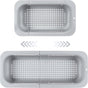 Sink drain basket - Strainer - Washing vegetables and fruit - Draining cooked pasta and drying dishes - Extendable and telescopic - New kitchen accessories for the home - Grey