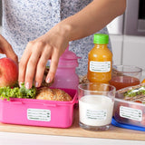 Freezer Labels Writable - 900 Pieces Freezer Stickers Writable - labels - food date labels - freezer stickers - removable freezer labels - Freezer Labels - Freezer Containers - Shelf life labels - Side View