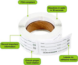 Freezer Labels Writable - 900 Pieces Freezer Stickers Writable - labels - food date labels - freezer stickers - removable freezer labels - Freezer Labels - Freezer Containers - Shelf life labels - 45-Degree Angle