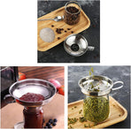 2 pieces - funnel - 12.5*10.5*4.3 cm and 17*15*5.8 cm - stainless steel funnel with wide mouth - for transferring liquids in the kitchen - for canning and bottling - Versatile - easy to store - kitchen utensils - silver
