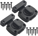 2 pieces - Door locks - swing door locks - zinc alloy door locks - bathroom door lock - security lock - door bolt - for home security, bathroom, bedroom, toilet - black