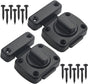 2 pieces - Door locks - swing door locks - zinc alloy door locks - bathroom door lock - security lock - door bolt - for home security, bathroom, bedroom, toilet - black