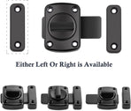 2 pieces - Door locks - swing door locks - zinc alloy door locks - bathroom door lock - security lock - door bolt - for home security, bathroom, bedroom, toilet - black