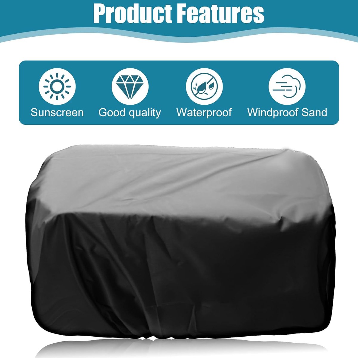 Bicycle crate cover - Bicycle covers - Rain cover - Rain cover for bicycle basket - Rain cover for electric vehicles - Waterproof bicycle basket cover - Universal waterproof bicycle basket protector - Dust cap - Adjustable cover - Water-resistant - 54*47