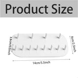 2 pieces - Jewelry stands - Jewelry display stand - Earring rack - Necklace holder organizer - wall jewelry organizers - Jewelry hooks - Necklace hook - Shelves - Display rack - for earrings, necklaces, bracelets, gift idea - 14*6*2 cm - white - 45-Degree Angle
