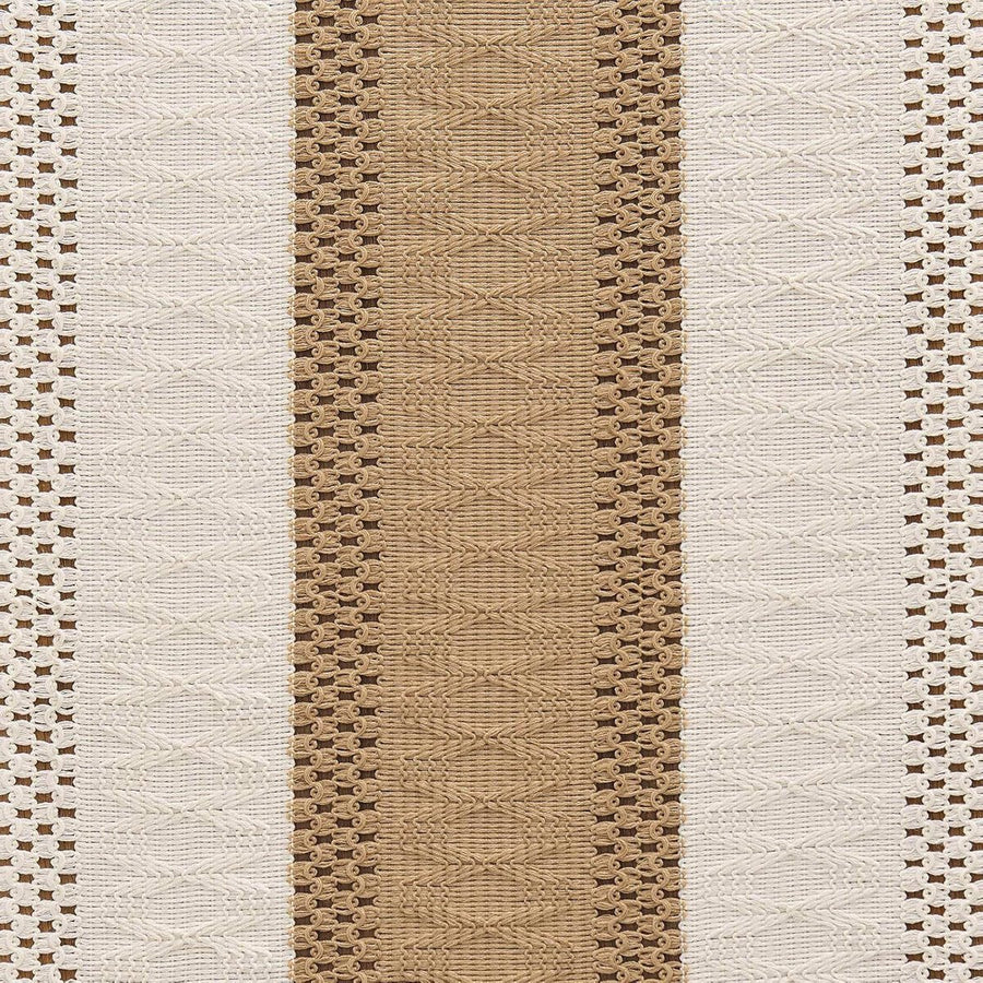 Table Runner - 30 x 183 cm - Bohemian Table Runner - Macrame Style Bicolor Stitching Table Runner - Small Dinner Tablecloth - Boho Neutral Table Runners - Farmhouse Woven Home Decor