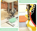 3 pieces - 6.7*4*1 cm - magnetic seam guide for sewing machine - multifunctional polygonal hem guide - with scale - universal sewing accessory for magnetic machine - sewing tools - sewing machine accessories - orange, pink, green