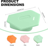 3 pieces - 6.7*4*1 cm - magnetic seam guide for sewing machine - multifunctional polygonal hem guide - with scale - universal sewing accessory for magnetic machine - sewing tools - sewing machine accessories - orange, pink, green