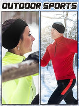 Comfort Earmuffs - 3 Pieces - Ear Warmers - Headband - Earmuffs - Headband Ear Muffs - Winter Ear Muffs - Winter Sports - Women / Men - Unisex - for running, cycling, and skiing in cold weather - Black