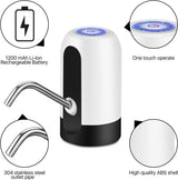 Electric water pump - Portable water pump - Water pump - Water bottle dispenser - detachable electric pump - for desk, countertop, kitchen and office - white - 7.2*7.2*12.5 cm