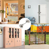 2 pieces - Wind hook - 3 inch - Wind hooks - Door hinges - Door bolt - Hinge - barn door hook - hook and eye bolt - cabin hooks and eye bolt - swivel window hook - door hooks - lock - for sliding door, bedroom, bathroom - 75*39 mm - silver