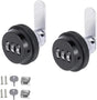 2 pieces - Combination lock - 62*38 mm - Suitable for panel thicknesses of 15-25 mm - Cabinet locks - Drawer locks - secure drawer mailbox cabinet code lock - for cabinet drawer mailbox - black