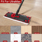 pack - microfiber cloths - Suitable for Vileda Ultramax Flatmop Replacement - For hard floors - mop head replacement - replacement microfiber mop heads - Machine washable - Reusable pad replacement - for deep cleaning - Stain removal
