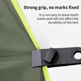 10 pieces - 2.6*8.3*3 cm - tent clips - tarp clips - clips for outdoor awnings - clips for sun sails - clips for tent tarpaulins - awning accessories - black