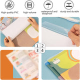 Book Sleeve - 10 pieces transparent A4 notebook cover - book cover - Book Sleeve - A4 book cover - Book Sleeve - Insert folders - paper book protector - transparent notebook cover - transparent notebook cover - Transparent - Rear View