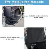 2 pieces - 71*47 cm - car sunshades - universal magnetic car sunshades - for windows - double-layer car sunshade covers - blackout car curtains - for privacy - blocking UV radiation and heat - with 10 magnets - black