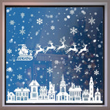 Christmas window stickers - 9 pieces - Window Decoration Stickers - Window Decoration Christmas - Christmas Decoration - Christmas Stickers - Window Stickers - Indoor Christmas Decoration - Reusable - Window Decoration - PVC - Christmas static window stic