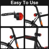 10 pieces - bicycle rubber bands - bicycle light holder - bicycle light strap - silicone strap - bicycle accessories - for bicycle headlights and taillights - for flashlight, mobile phones, speaker holder, handlebar sets - 7*2.5*3.8 cm - black - Side View