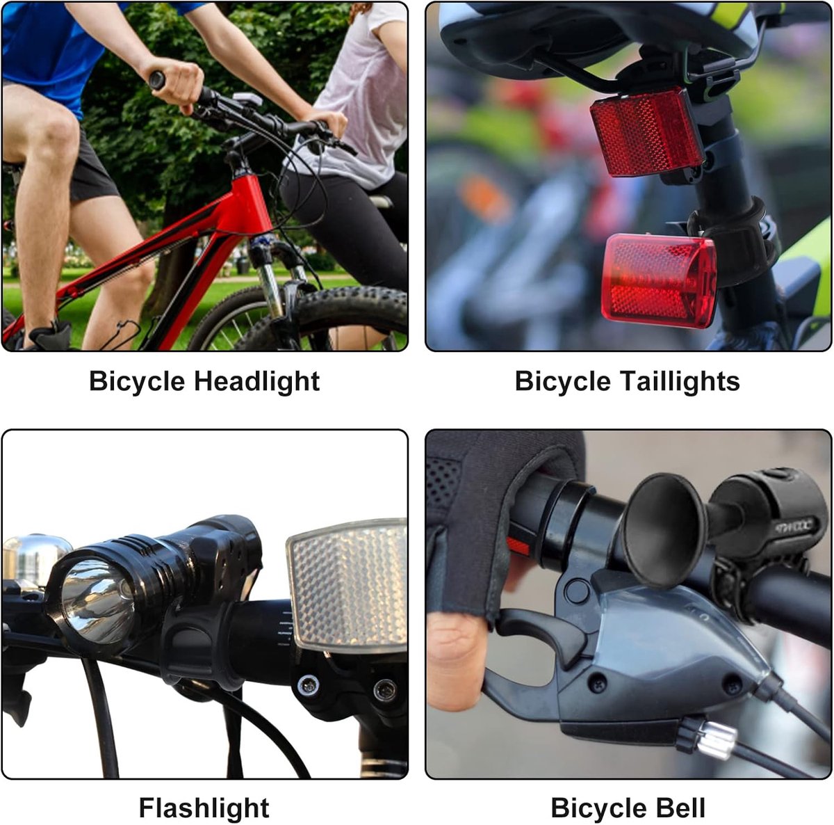 10 pieces - bicycle rubber bands - bicycle light holder - bicycle light strap - silicone strap - bicycle accessories - for bicycle headlights and taillights - for flashlight, mobile phones, speaker holder, handlebar sets - 7*2.5*3.8 cm - black