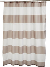 Shower curtain - Shower curtain for the bathroom - Anti-mold shower curtain - water-repellent material - with rings - machine washable - Bathroom accessories - 180*180 cm - brown