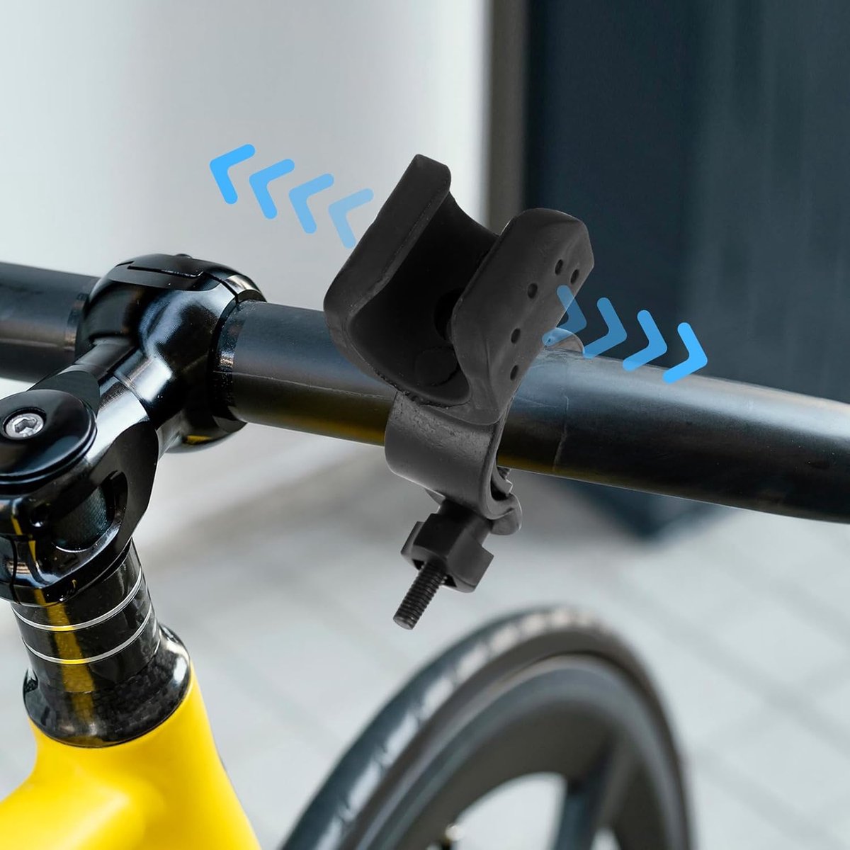 pieces - walking stick holder - wheelchair accessories - scooter accessories - crutch holder - versatile crutch holder - universal accessories for crutches, rollator, wheelchair, bicycle - 8.3*4.5*3.3 cm - black