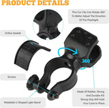 pieces - walking stick holder - wheelchair accessories - scooter accessories - crutch holder - versatile crutch holder - universal accessories for crutches, rollator, wheelchair, bicycle - 8.3*4.5*3.3 cm - black