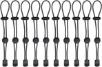 Backpack - trekking pole holders - straps - elastic cord - hiking cord - pole attachment buckle - adjustable trekking poles - for camping, hiking, mountaineering, tactical bag accessories - 10 pieces