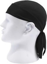 4 pieces - Cycling Cap - Frost Cap - Cycling Headscarf - Skullcap - Sweat-Wicking Beanie - Beanie - Headband - Quick-Drying Pirate Hat - Outdoor Beanie - Hip Hop Hat - Motorcycle Headscarf - Sweat-Wicking Skull Caps - Bandana for Men & Women - Black - Front View