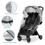 Universal Stroller Rain Cover 5-in-1 Transparent Weather Protection for Infants - Top-Down View