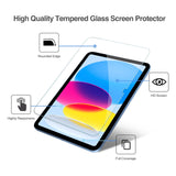 iPad (A16) Gen 11 2025 Tempered Glass Screen Protector 9H Transparent 2-Pack - Top-Down View