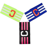 Adjustable Football Captain's Armband 3 pcs Compatible with Football Hockey Rugby for Adults and Youth - Side View