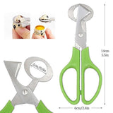 Stainless Steel Quail Egg Peeler Cutter Opener Tool, 10 pcs - Front View