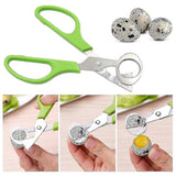 Stainless Steel Quail Egg Peeler Cutter Opener Tool, 10 pcs - Top-Down View