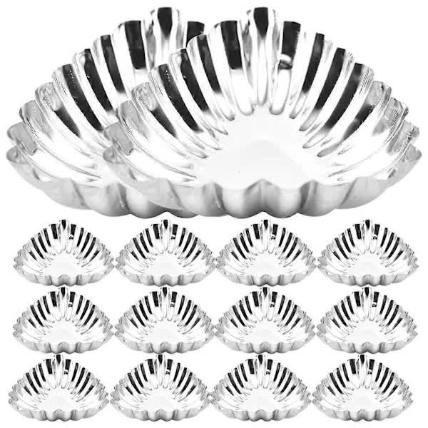 Stainless Steel Egg Molds 20 Pcs, Decorative Baking Molds, Muffin Molds, Kitchen Baking Tools