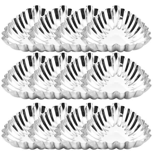 Stainless Steel Egg Molds 20 Pcs, Decorative Baking Molds, Muffin Molds, Kitchen Baking Tools