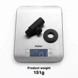Black Shut-off Valve Angle Faucet Brass Diverter Toilet Shower Nozzle Connector Solid Brass Coupling Bracket - Side View