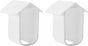 2 pieces - Camera silicone protective cover - security camera protective cover - white - soft silicone case - security camera protective cover - weatherproof silicone housing - for EufyCam 2C