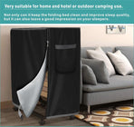 Folding Bed Cover - 99 x 38 x 114 cm - Dustproof Folding Bed Cover - Waterproof Protector - Multifunctional Cover - for 38" Single Folding Bed - Universal - 210D Oxford Cloth - Black