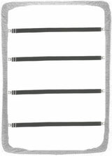 4 pieces - 70-230 cm Sheet tensioners - Sheet clips - Duvet tensioners - Duvet clamps - Bed sheet clamp - Sheet braces - Elastic fitted sheet tensioners - Adjustable - for sheets, ironing board, mattress or sofa - Top-Down View