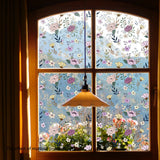 Static window sticker - window sticker - Wall decoration - 45*100cm - flower plant - PVC - B