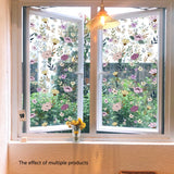 Static window sticker - window sticker - Wall decoration - 45*100cm - flower plant - PVC - B - 45-Degree Angle