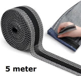 Iron-on tape - Shorten trousers - Shortening hem tape - Black - 5 meters